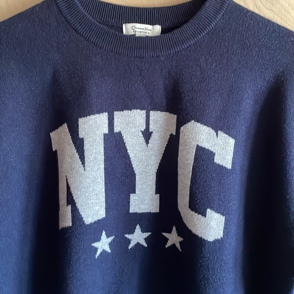 NWT ORANGE KISS NYC Sweater Navy Blue Women’s Sz: M - Picture 4 of 8